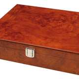 Mah - Jong - Coffret bois - Effet loupe - jeu traditionnel jeu de mah - jong - Rouge et Noir