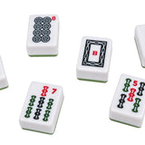 Mah - Jong - Coffret bois - Effet loupe - jeu traditionnel jeu de mah - jong - Rouge et Noir