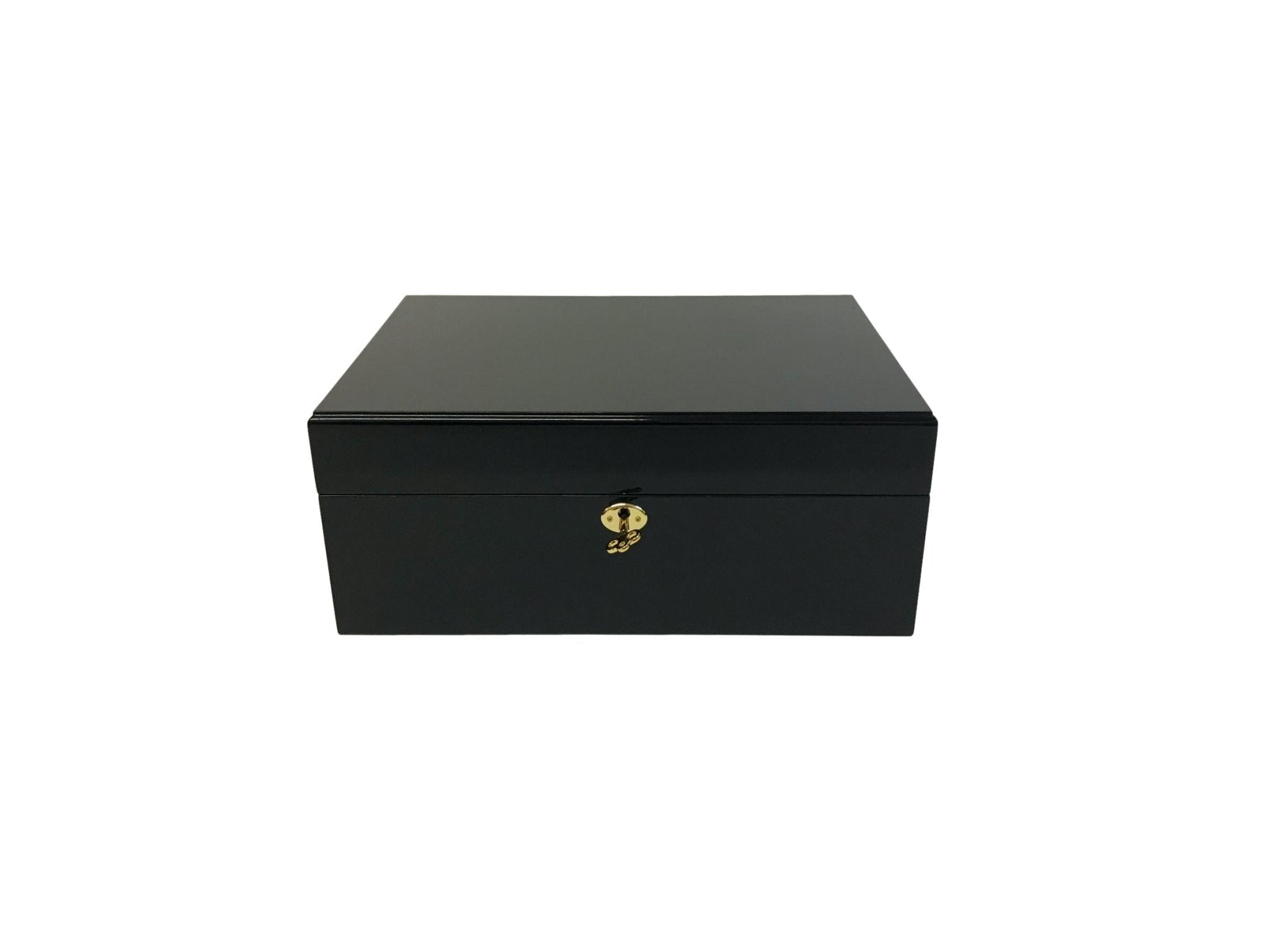 Mallette bois laqué noir vide - 500 jetons - accessoire de poker cadeau bel objet - Rouge et Noir