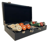 Mallette de 300 jetons - Bois - Sunshine - 14,5 gr - mallette de poker aluminium coffret de poker de luxe - Rouge et Noir