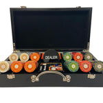 Mallette de 300 jetons - Bois - Sunshine - 14,5 gr - mallette de poker aluminium coffret de poker de luxe - Rouge et Noir