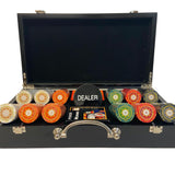 Mallette de 300 jetons - Bois - Sunshine - 14,5 gr - mallette de poker aluminium coffret de poker de luxe - Rouge et Noir