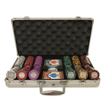 Mallette de 300 jetons - Chips Palace MC - 14,5 gr - mallette de poker aluminium coffret de poker de luxe - Rouge et Noir