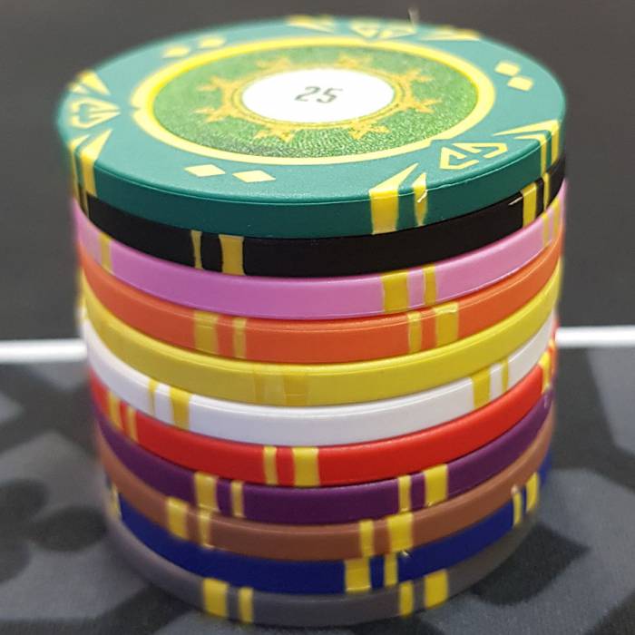Mallette de 300 jetons - Style Wenge - jetons Sunshine - 14,5 gr - mallette de poker aluminium coffret de poker de luxe - Rouge et Noir