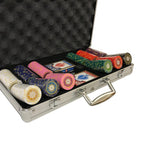 Mallette de 300 jetons - Sunshine - 14,5 gr - mallette de poker aluminium coffret de poker de luxe - Rouge et Noir