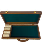 Mallette de 500 jetons - Bois avec racks - Sunshine - 14,5 gr - mallette de poker en aluminium coffret de poker de luxe cadeau bel objet - Rouge et Noir