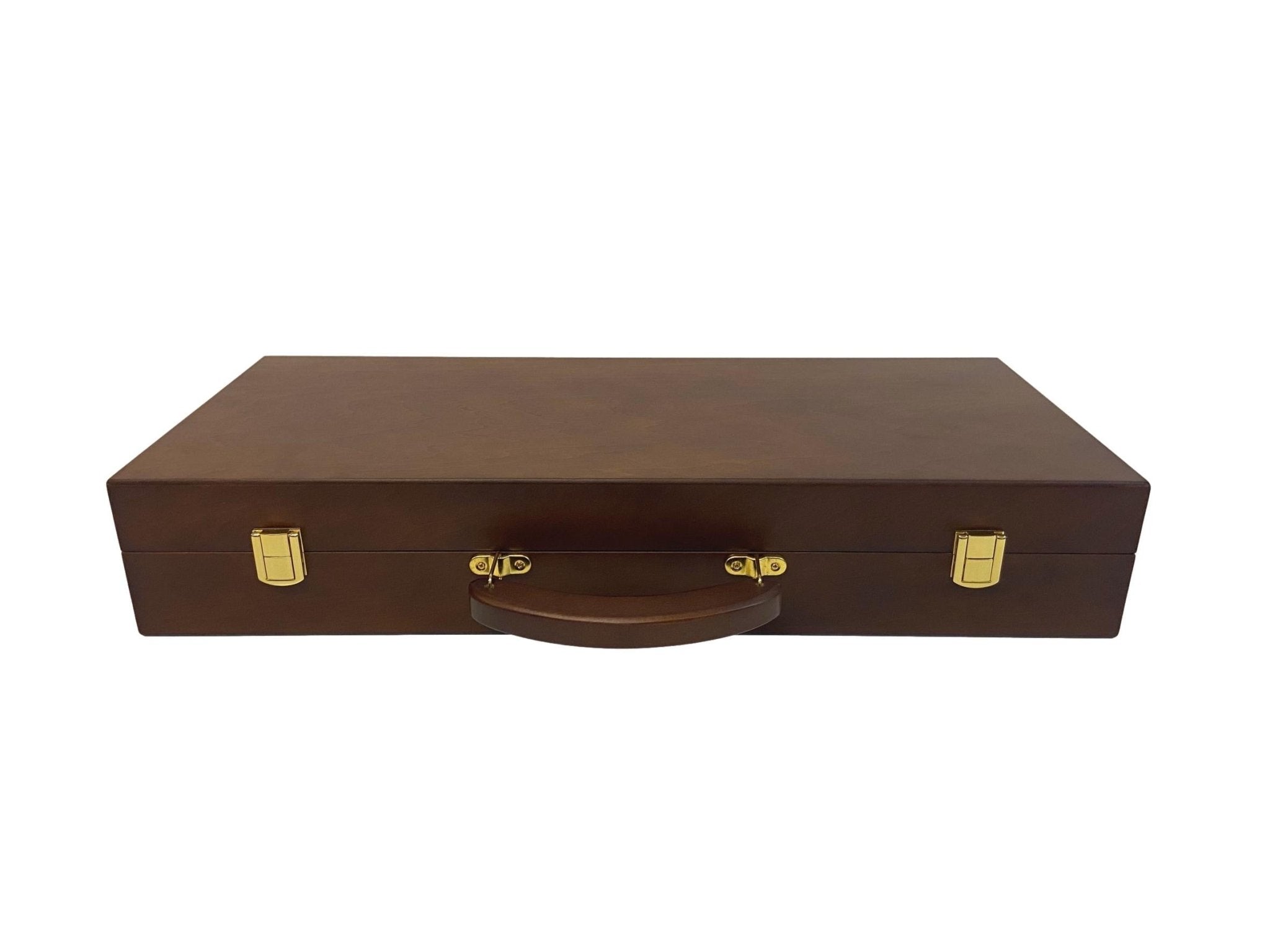 Mallette de 500 jetons - Bois avec racks - Sunshine - 14,5 gr - mallette de poker en aluminium coffret de poker de luxe cadeau bel objet - Rouge et Noir