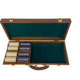 Mallette de 500 jetons - Bois avec racks - Sunshine - 14,5 gr - mallette de poker en aluminium coffret de poker de luxe cadeau bel objet - Rouge et Noir