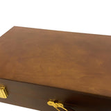 Mallette de 500 jetons - Bois avec racks - Sunshine - 14,5 gr - mallette de poker en aluminium coffret de poker de luxe cadeau bel objet - Rouge et Noir