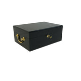 Mallette de 500 jetons - Bois laqué Noir - Sunshine - 14,5 gr - mallette de poker aluminium coffret de poker de luxe cadeau bel objet - Rouge et Noir
