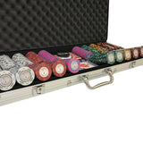 Mallette de 500 jetons - Chips Palace MC - 14,5 gr - mallette de poker aluminium coffret de poker de luxe - Rouge et Noir