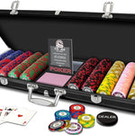 Mallette de 500 jetons - Liberty - mallette de poker aluminium - Rouge et Noir