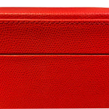 Mallette de poker en cuir grainé - Rouge - coffret de poker de luxe - Rouge et Noir