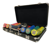 Mallette Poker - 300 jetons Céramique - coffret de poker de luxe cadeau bel objet - Rouge et Noir