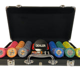 Mallette Poker - 300 jetons Céramique - coffret de poker de luxe cadeau bel objet - Rouge et Noir