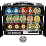 Mallette Poker coffre tanker - Jetons Legend 14 gr - mallette de poker aluminium coffret de poker de luxe cadeau bel objet - Rouge et Noir