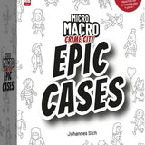 Micro Macro - Extension - Epic Cases - Jeu de plateau de stratégie coopératif - Rouge et Noir
