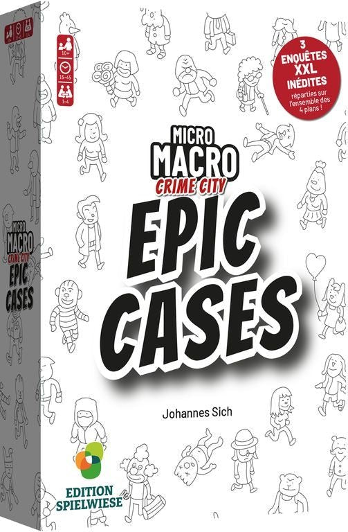 Micro Macro - Extension - Epic Cases - Jeu de plateau de stratégie coopératif - Rouge et Noir