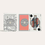 N°200 : Cartes à Jouer Grimaud 54 cartes - Nouvelle édition Luxe - Dos Bleu Dauphin - jeu de cartes coffret bridge à jouer coffret de cartes luxe - Rouge et Noir