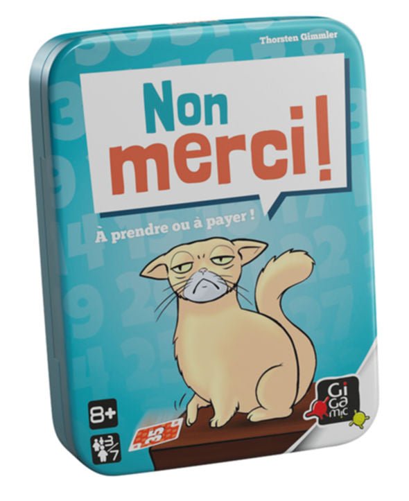 Non Merci ! - Jeu de plateau de stratégie d'ambiance enfants - Rouge et Noir