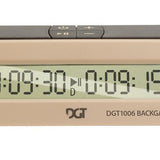 Pendule de backgammon - DGT 1006 Backgammon - accessoire de backgammon pendule de backgammon - Rouge et Noir