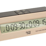 Pendule de backgammon - DGT 1006 Backgammon - accessoire de backgammon pendule de backgammon - Rouge et Noir