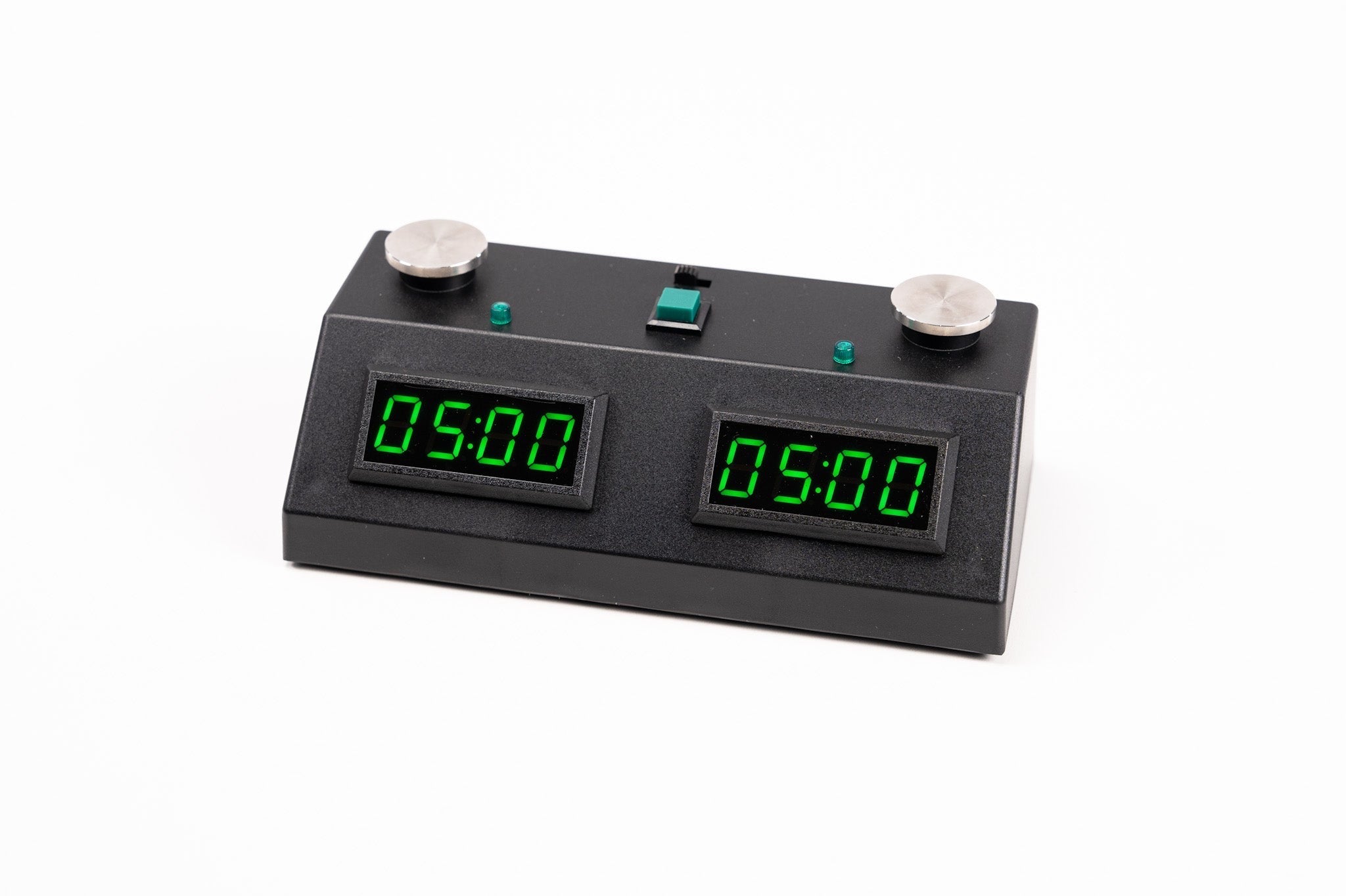 Pendule Echecs / Backgammon - Tactile - Noir LED Vert - accessoire d'échecs pendule d'échecs - Rouge et Noir