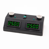 Pendule Echecs / Backgammon - Tactile - Noir LED Vert - accessoire d'échecs pendule d'échecs - Rouge et Noir
