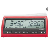 Pendule FIDE officielle - DGT 3000 - accessoire d'échecs pendule d'échecs - Rouge et Noir