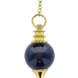 Pendule Sephoroton - Sodalite - Pendule divinatoire - Rouge et Noir