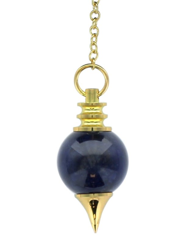 Pendule Sephoroton - Sodalite - Pendule divinatoire - Rouge et Noir