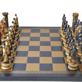 Pièces d’échecs Croisés / Sarazins - Pièces d’échecs décoratives figuratives - Rouge et Noir