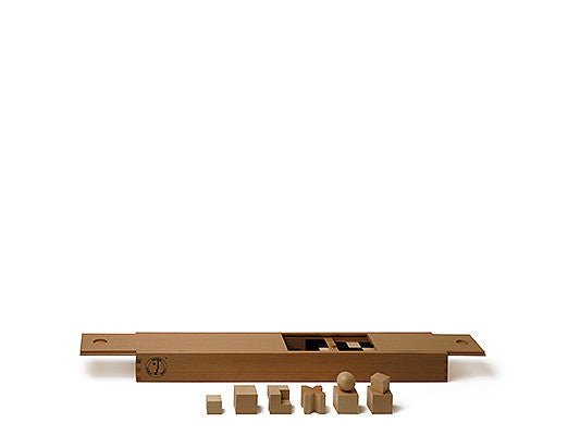 Pièces d'échecs du Bauhaus - jeu d'échecs pièces d'échecs décoratives - Rouge et Noir