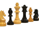 Pièces d'échecs en Buis CHAVET - Fabrication française - jeu d'échecs pièces d'échecs classiques - Rouge et Noir