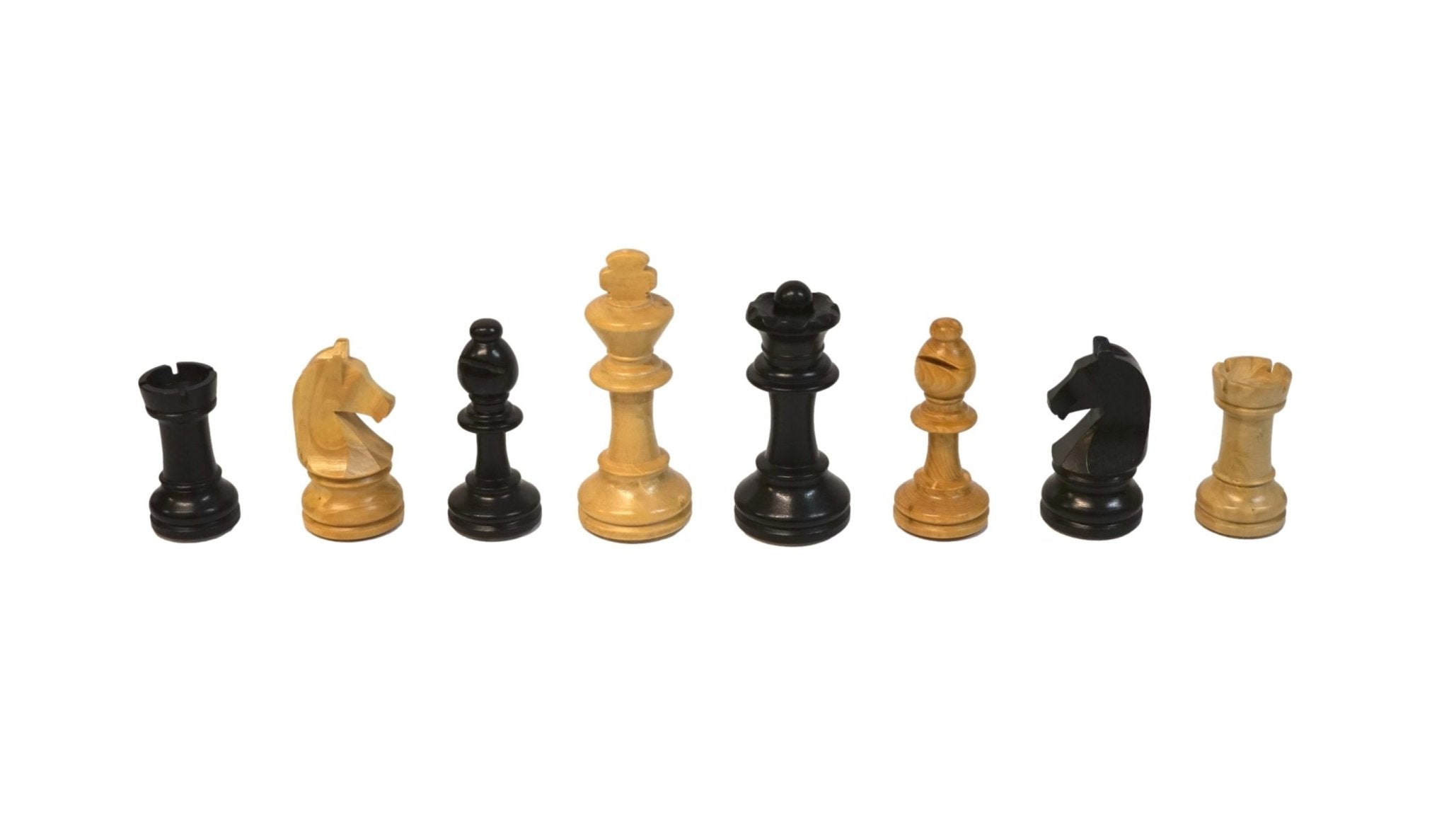 Pièces d'échecs en Buis CHAVET - Fabrication française - jeu d'échecs pièces d'échecs classiques - Rouge et Noir