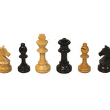 Pièces d'échecs en Buis CHAVET - Fabrication française - jeu d'échecs pièces d'échecs classiques - Rouge et Noir
