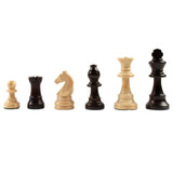 Pièces d'échecs en Buis CHAVET - Fabrication française - jeu d'échecs pièces d'échecs classiques - Rouge et Noir