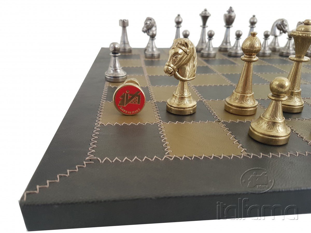 Pièces d'échecs en métal - Staunton - MM - jeu d'échecs pièces d'échecs classiques et décoratives - Rouge et Noir
