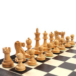 Pièces Deluxe buis noir - jeu d'échecs pièces d'échecs classiques - Rouge et Noir