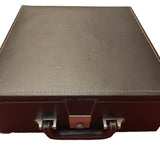 Pièces ébène cavalier cabré + Coffre luxe cuir - jeu d'échecs accessoire d'échecs boite d'échecs - Rouge et Noir
