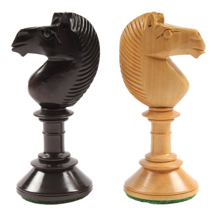 Pièces Northern Upright Buis - jeu d'échecs pièces d'échecs classiques figurines décoratives cadeau bel objet - Rouge et Noir