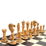 Pièces Northern Upright Buis - jeu d'échecs pièces d'échecs classiques figurines décoratives cadeau bel objet - Rouge et Noir