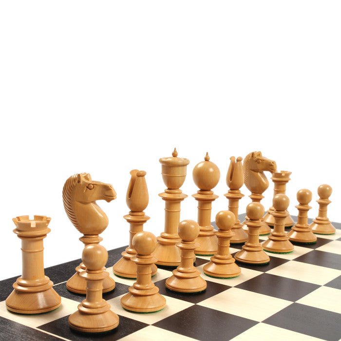Pièces Northern Upright Buis - jeu d'échecs pièces d'échecs classiques figurines décoratives cadeau bel objet - Rouge et Noir