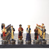 Pièces Pirates / Marine - Pièces d’échecs décoratives figuratives - Rouge et Noir