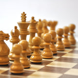 Pièces Ultime - Acacia / Taille 2 - jeu d'échecs pièces d'échecs classiques - Rouge et Noir