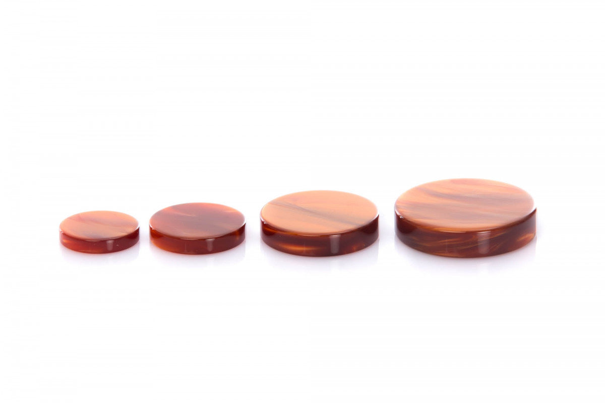 Pions backgammon acetate nacré 25mm Ivoire Caramel