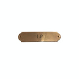 Plaque laiton personnalisée - accessoire de backgammon - Rouge et Noir