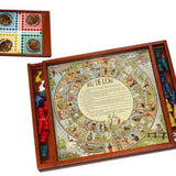 Plumier jeu de l'oie / Petits chevaux à l'ancienne - jeu traditionnel jeu de l'oie jeu de petits chevaux plumier