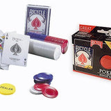 Poker Set - Bicycle Pack - poker mallette de poker aluminium - Rouge et Noir