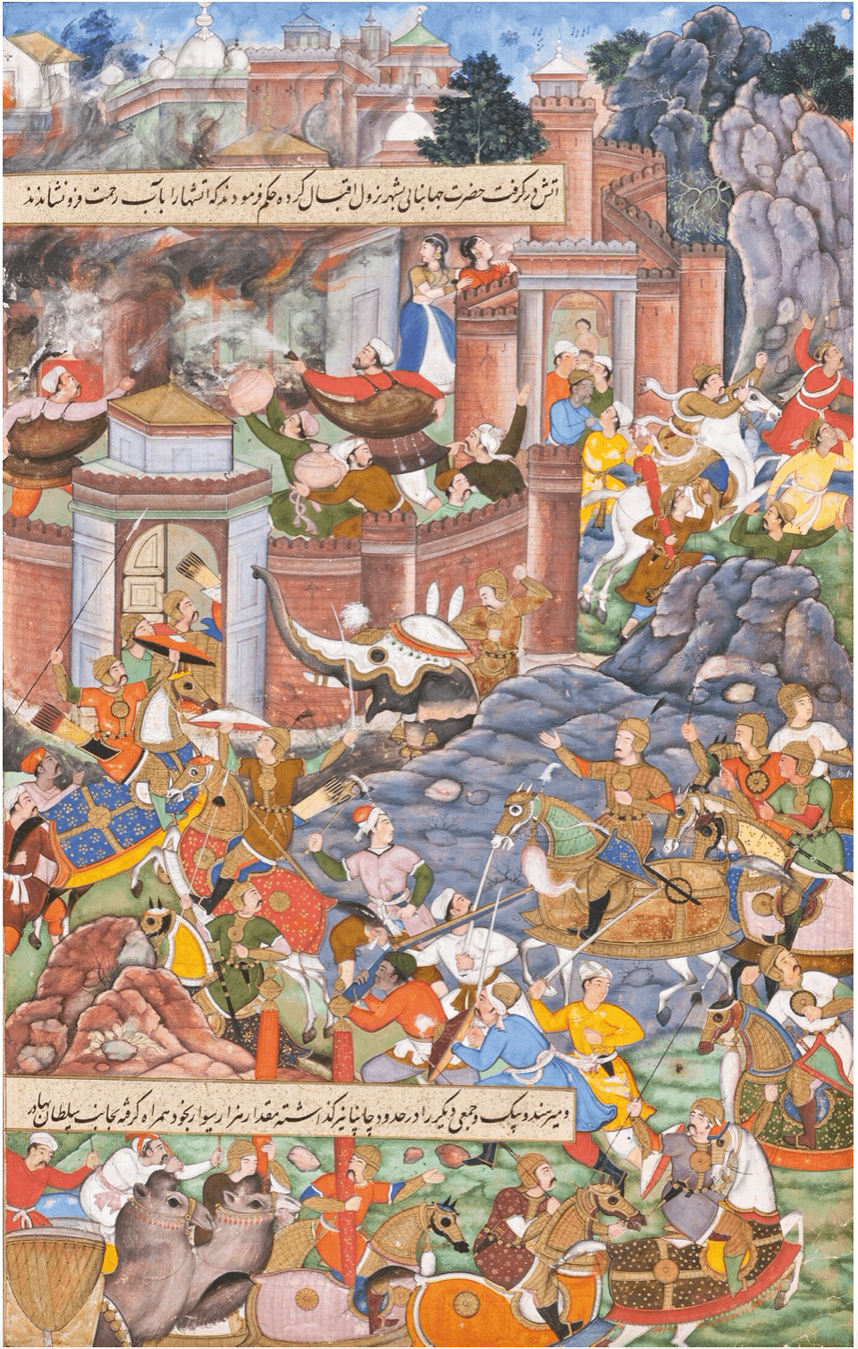 Puzzle Bois Michèle Wilson - 500 pièces - Fuite du Sultan Bahâdûr - Dharmdas - Puzzle en bois Michèle Wilson - Rouge et Noir